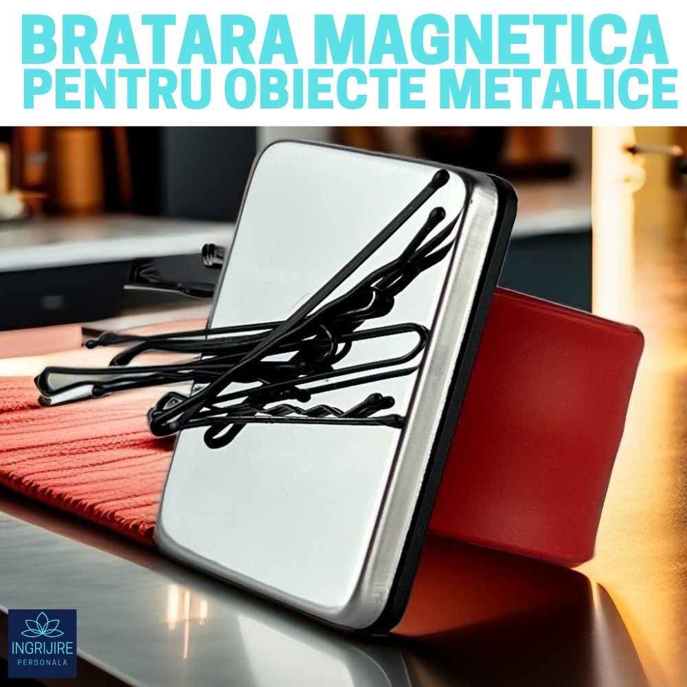 Bratara Magnetica din Silicon pentru frizerie, rosie [2]