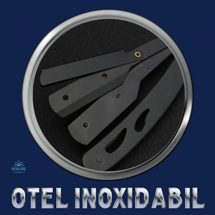 Brici cu lama interschimbabila, otel inoxidabil, Matte Black [2]