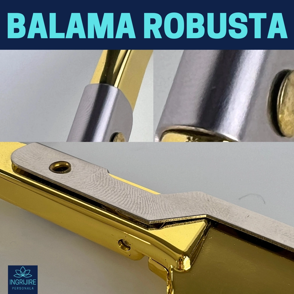 Brici cu lama interschimbabila, maner din lemn, Black&Gold [9]