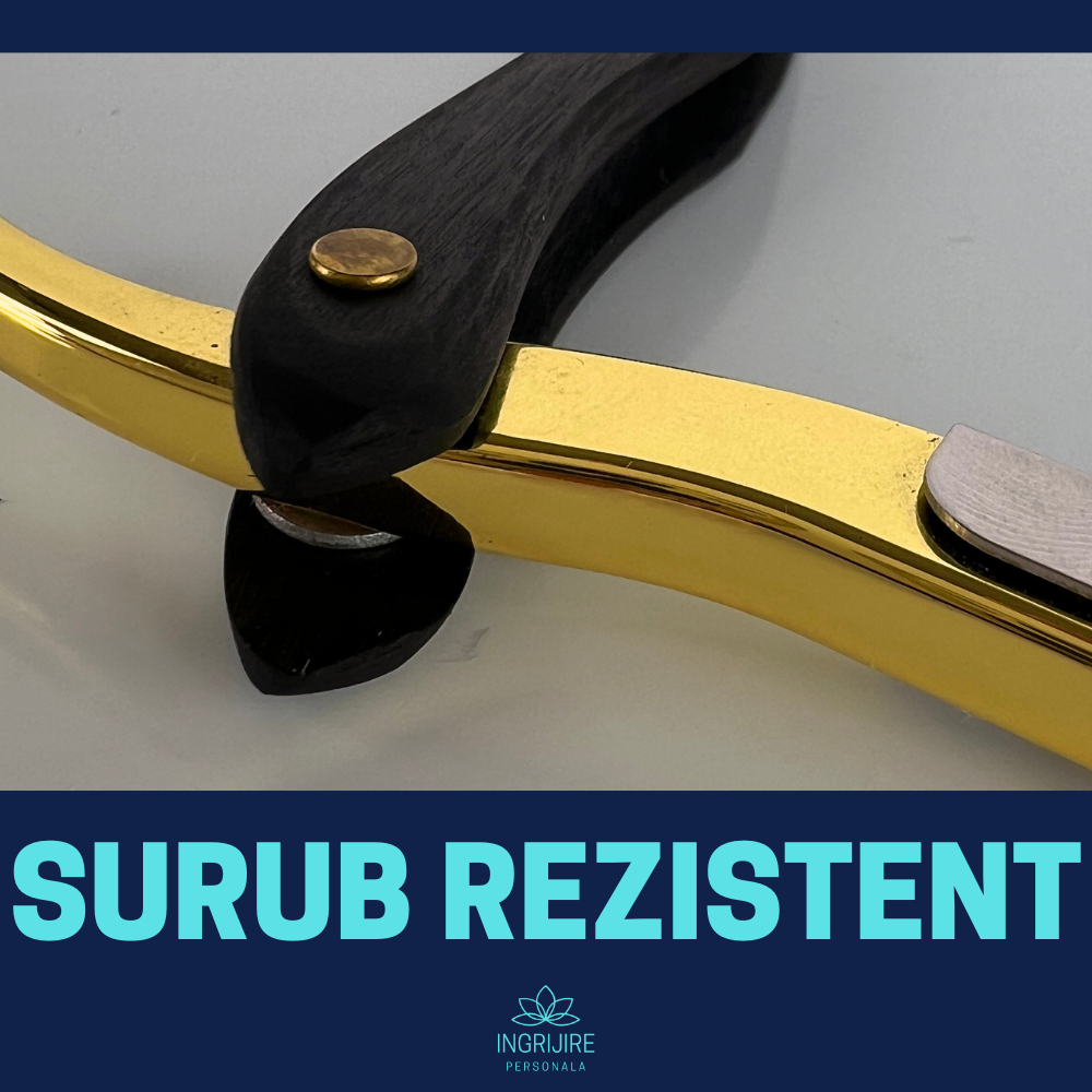 Brici cu lama interschimbabila, maner din lemn, Black&Gold [7]