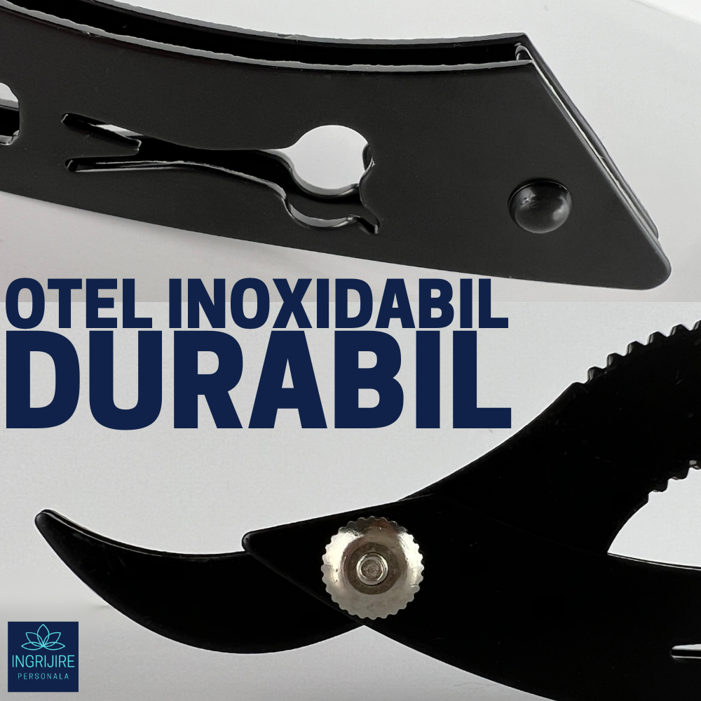 Brici cu lama interschimbabila, otel inoxidabil, Barber Black [9]