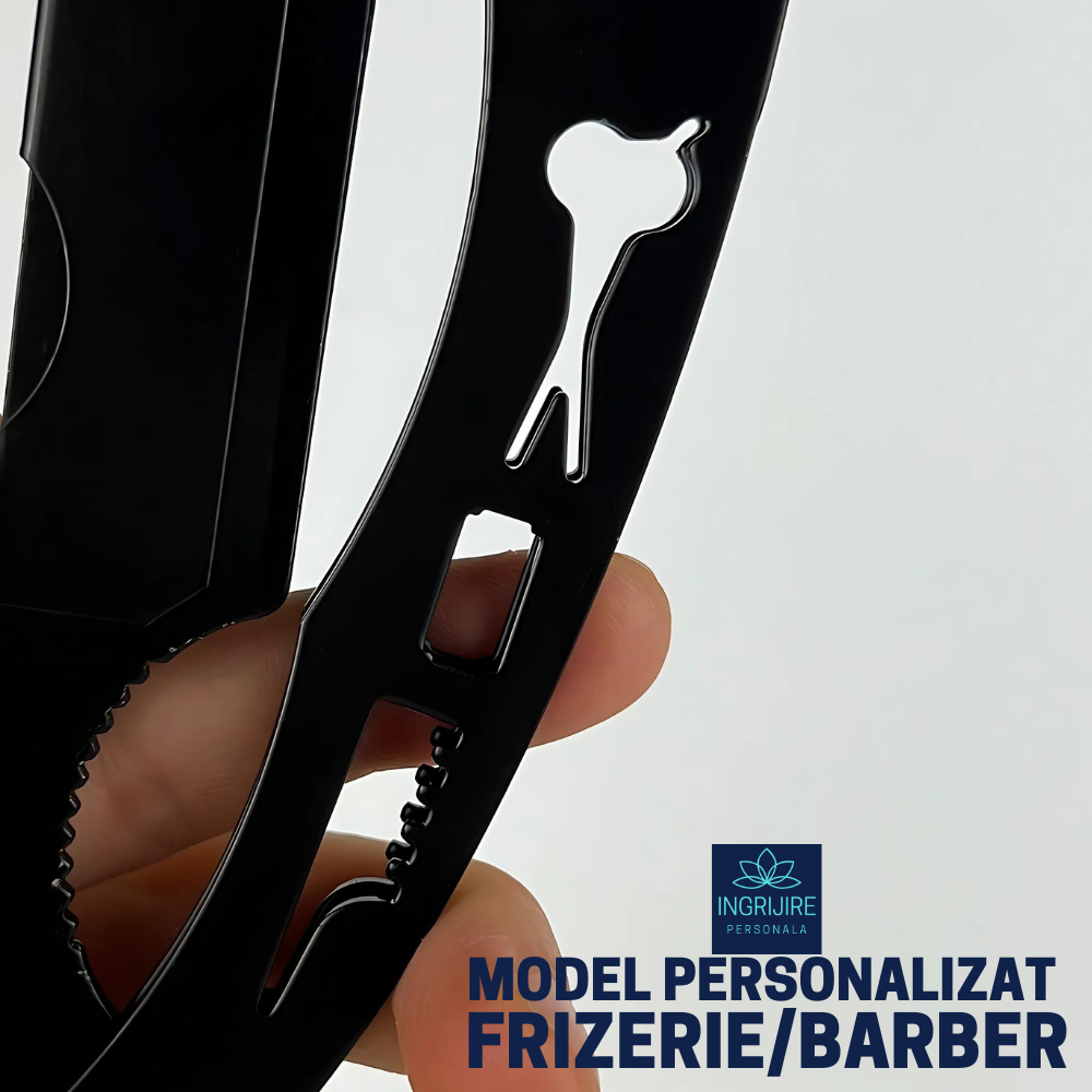 Brici cu lama interschimbabila, otel inoxidabil, Barber Black [11]