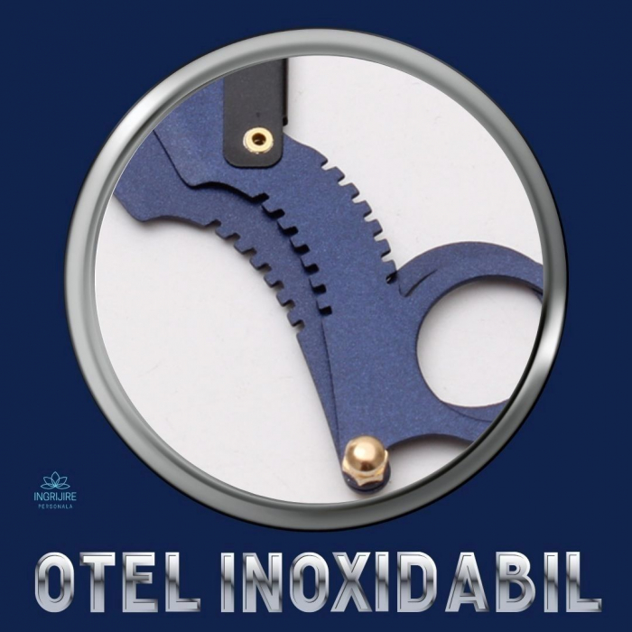 Brici cu lama interschimbabila, otel inoxidabil, Dragon blue [7]