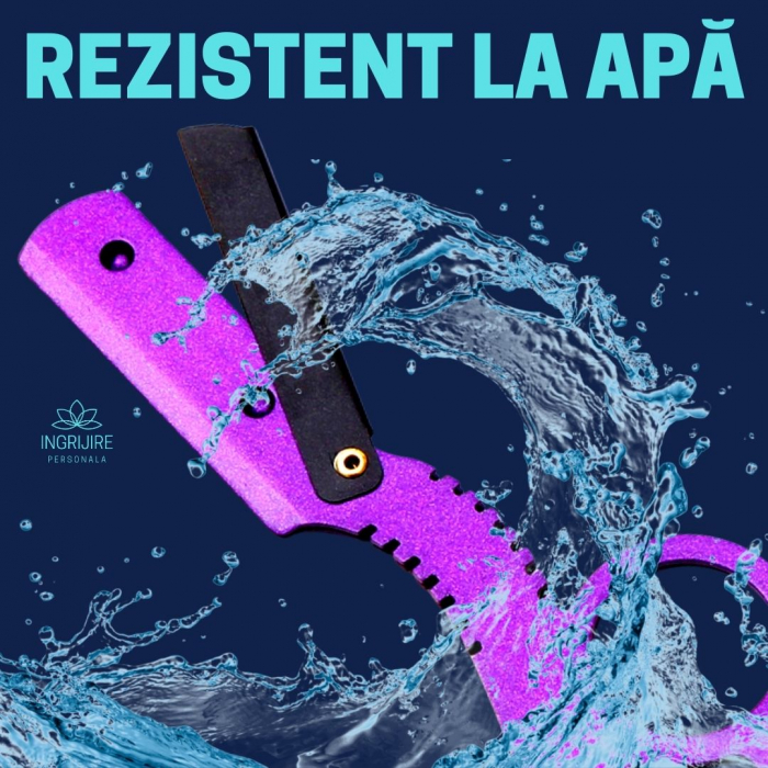 Brici cu lama interschimbabila, otel inoxidabil, Dragon purple [6]
