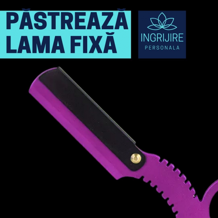 Brici cu lama interschimbabila, otel inoxidabil, Dragon purple [10]