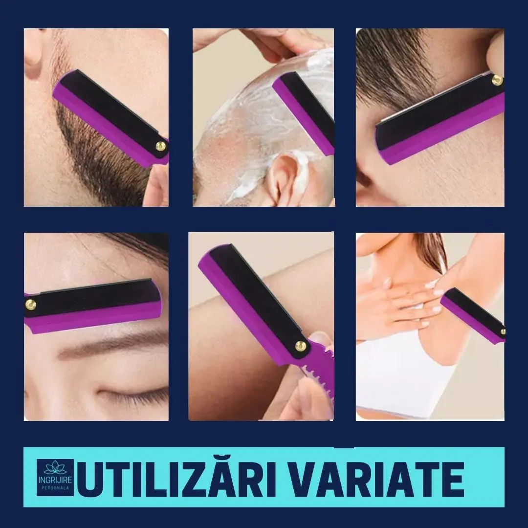 Brici cu lama interschimbabila, otel inoxidabil, Dragon purple [5]