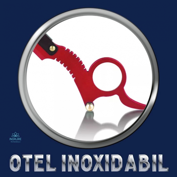 Brici cu lama interschimbabila, otel inoxidabil, Dragon red [7]