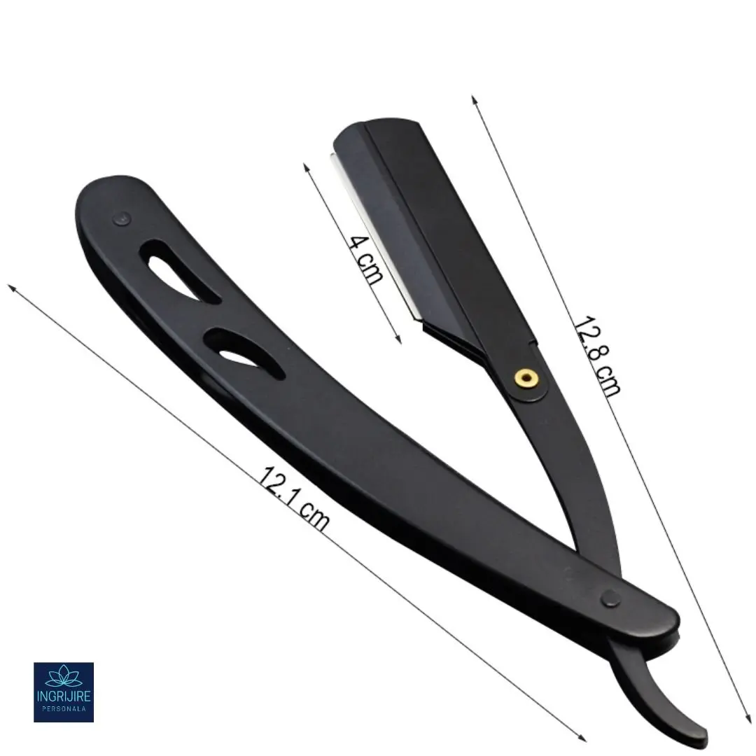 Brici cu lama interschimbabila, otel inoxidabil, Matte Black [8]