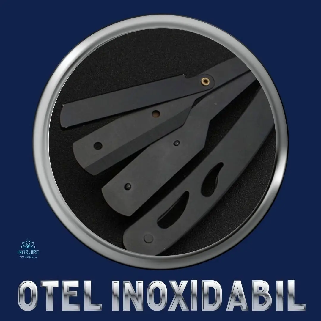 Brici cu lama interschimbabila, otel inoxidabil, Matte Black [5]