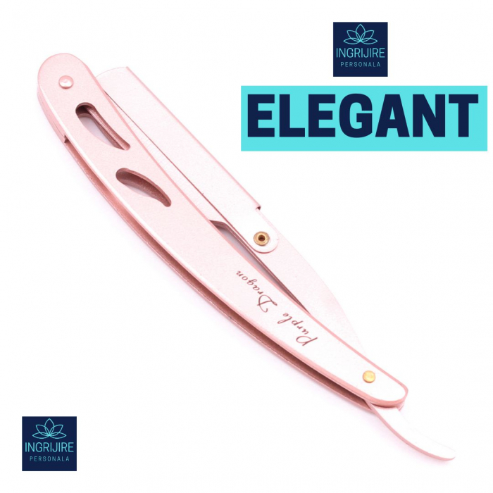 Brici cu lama interschimbabila, otel inoxidabil, Rose gold [22]