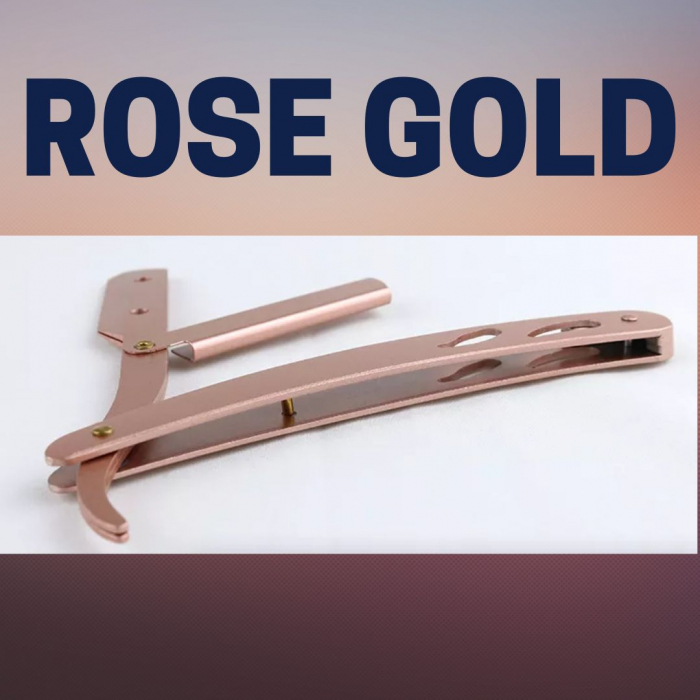Brici cu lama interschimbabila, otel inoxidabil, Rose gold [4]