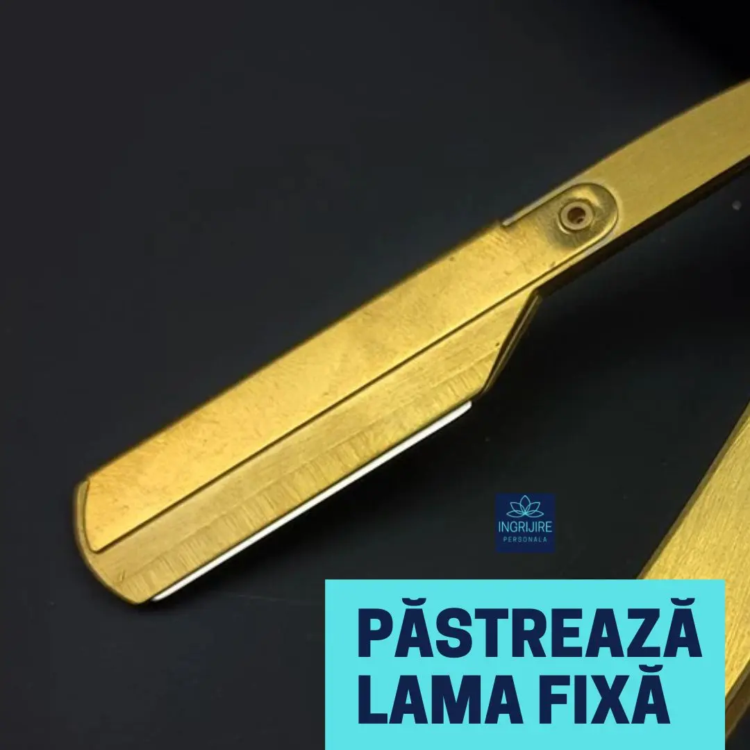 Brici cu lama interschimbabila, otel inoxidabil, Royal Gold [7]