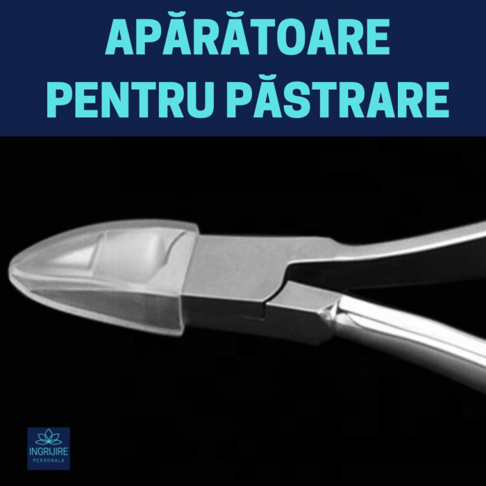 Cleste mini pentru unghii dure  - otel - falci curbate si ascutite [13]