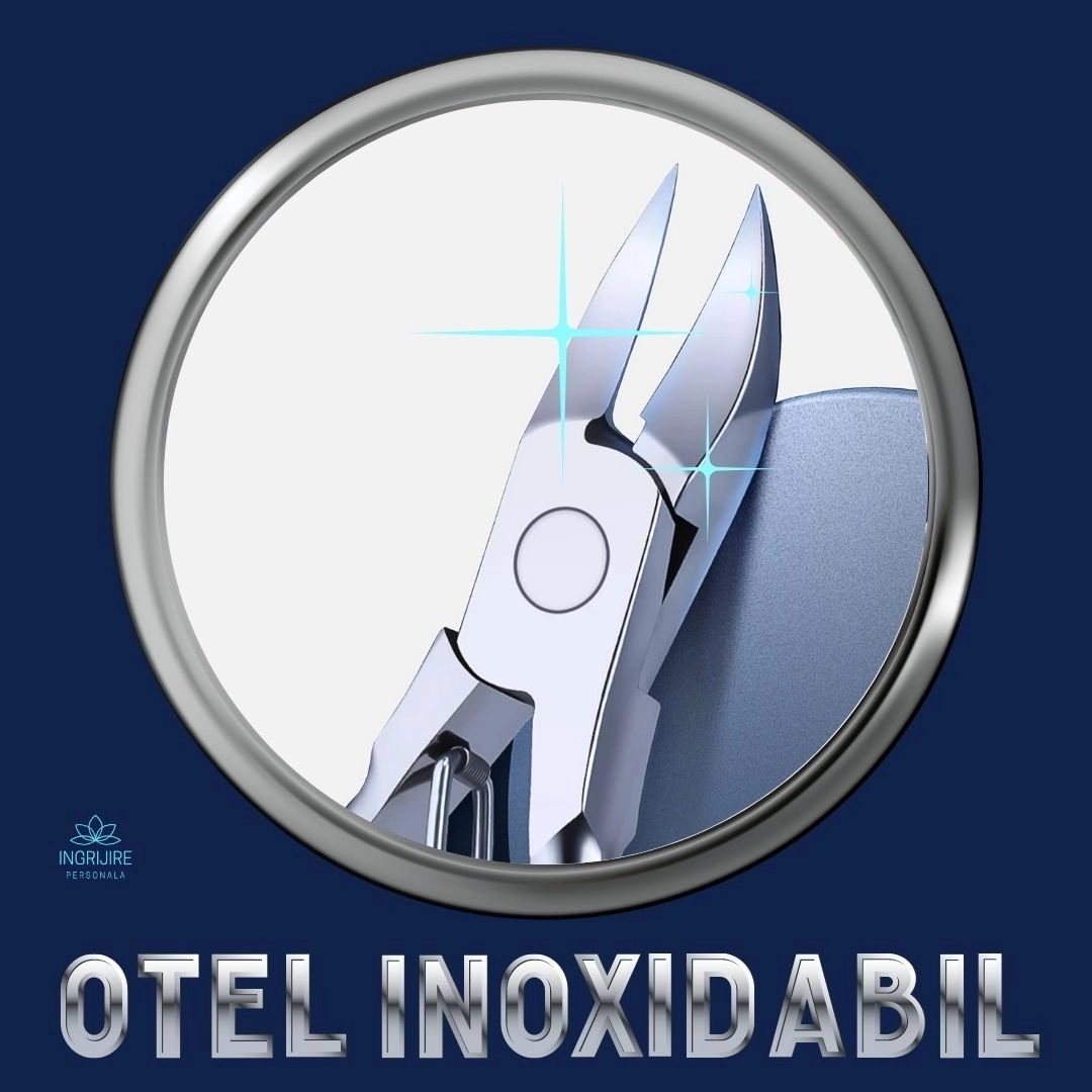 Cleste pedichiura albastru, pila si instrumente pentru unghii dure [8]