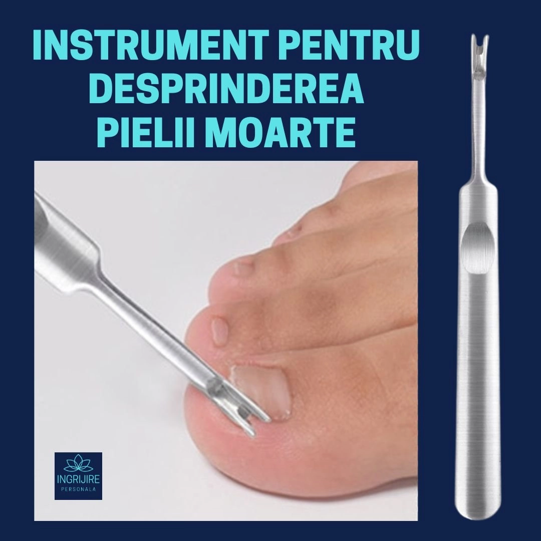 Cleste pedichiura albastru, pila si instrumente pentru unghii dure [5]