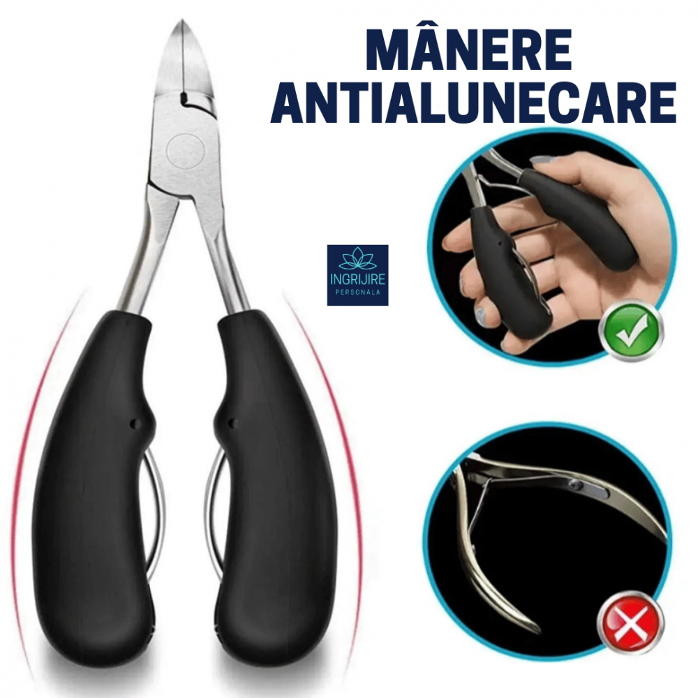 Cleste pedichiura negru, pentru unghii dure [8]