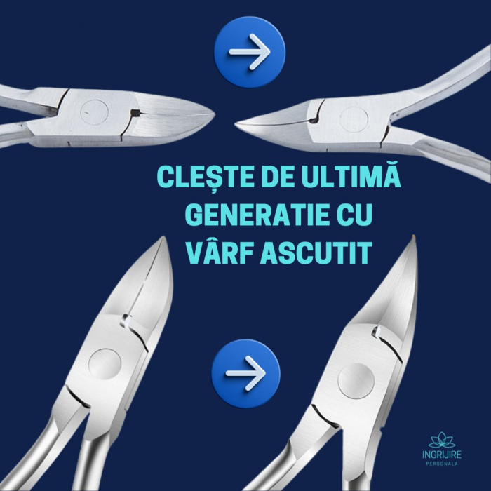 Cleste pedichiura nude, pentru unghii dure [18]