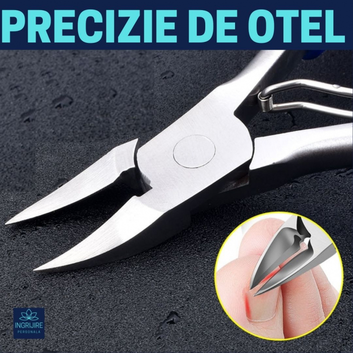 Cleste pedichiura rosu, pentru unghii dure [9]