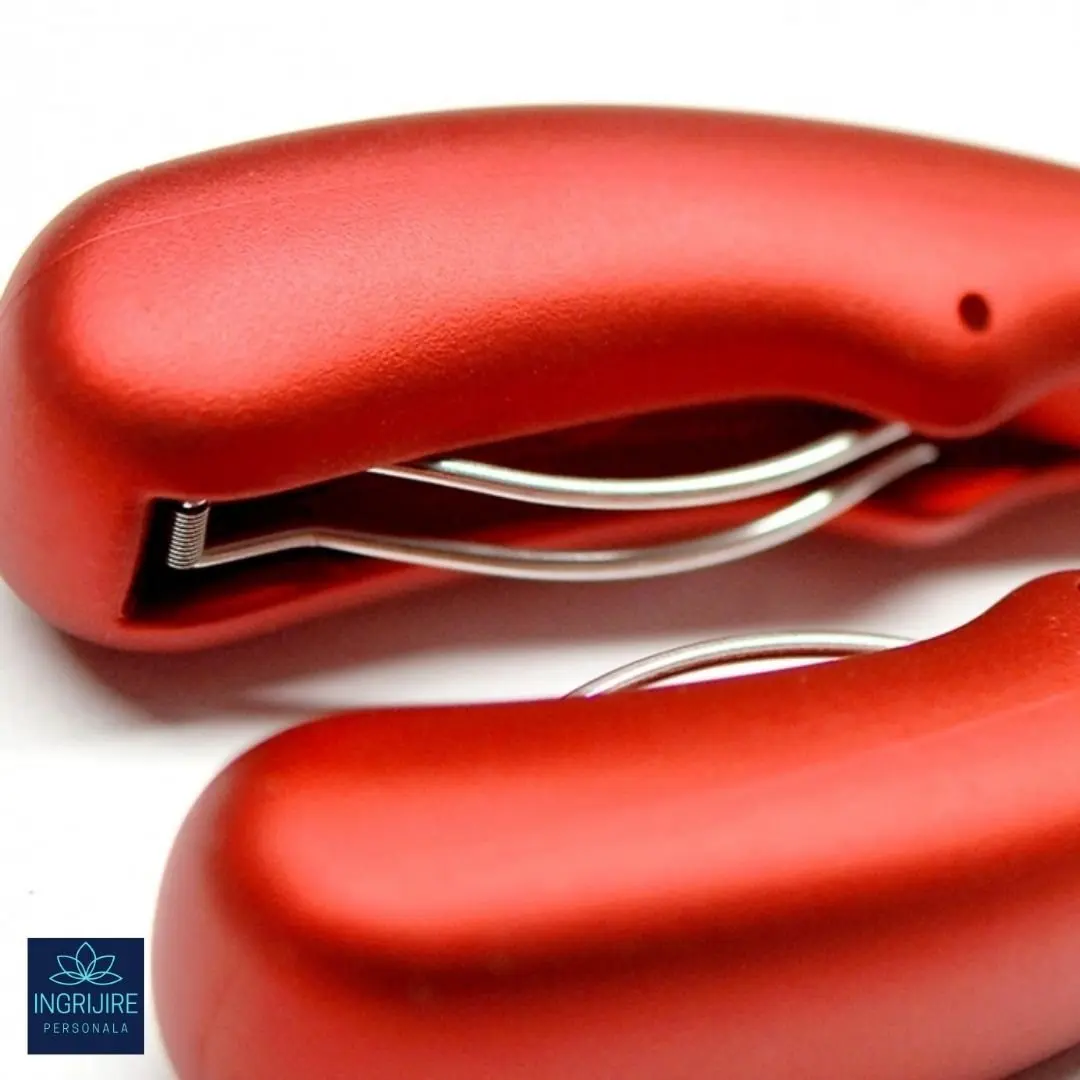 Cleste pedichiura rosu, pila si instrumente pentru unghii dure [5]