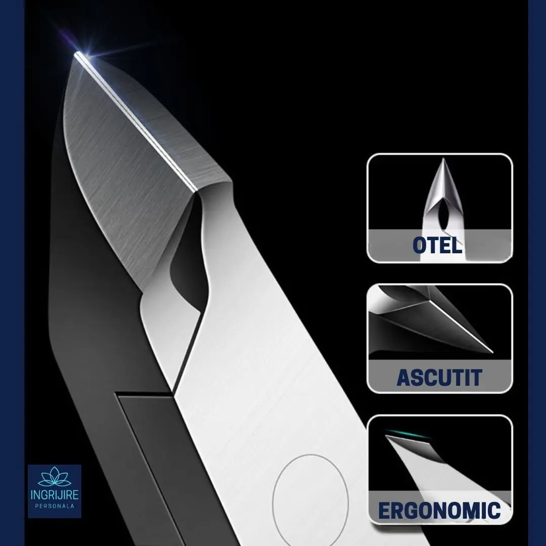 Cleste pentru cuticule FLAMINGO PINK - otel inoxidabil [2]