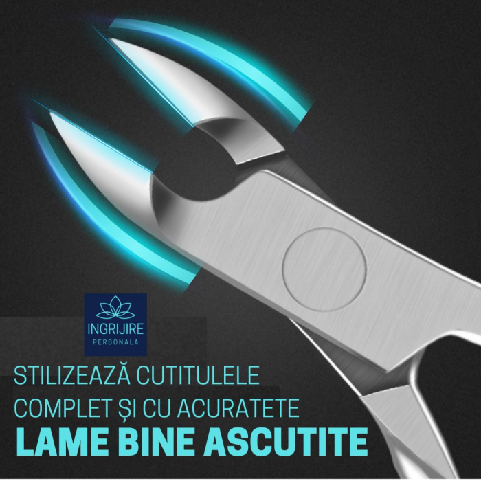 Cleste pentru cuticule FLAMINGO PINK - otel inoxidabil [4]