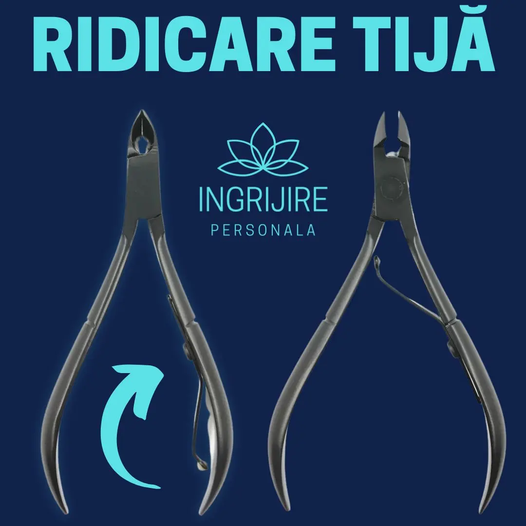 Cleste pentru cuticule MATTE BLACK - otel inoxidabil [3]