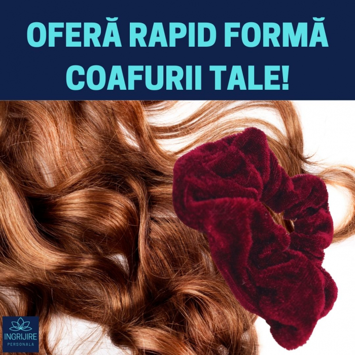 Elastic de par - scrunchie red [2]