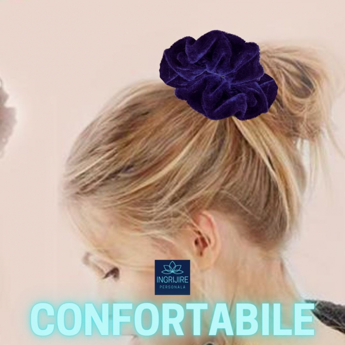 Elastic de par - scrunchie blue [5]
