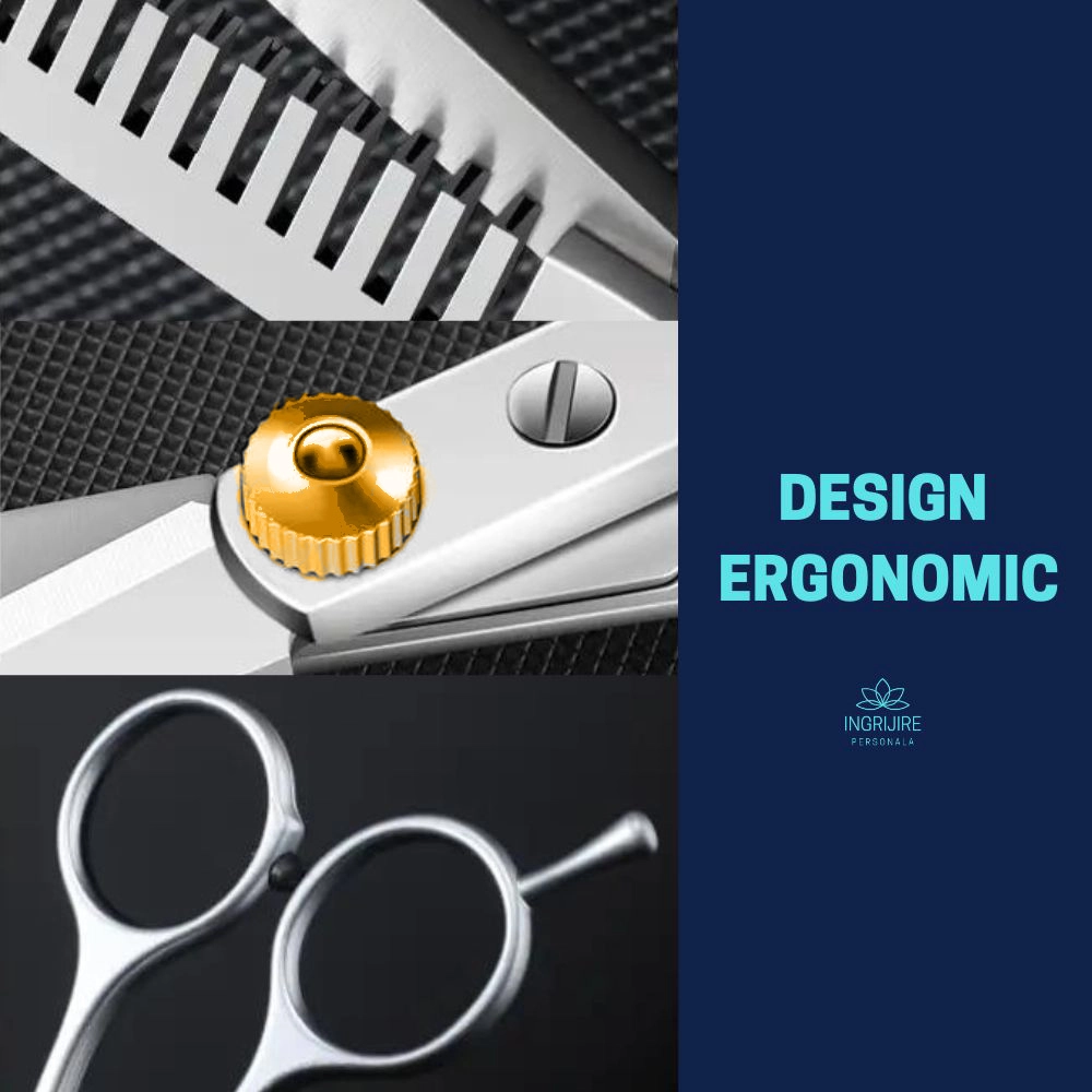 Foarfeca de filat pentru coafor/frizerie, 5.5'' [3]