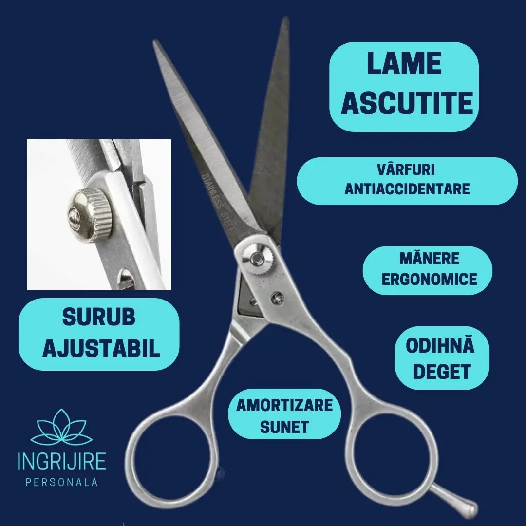 Foarfeca de tuns pentru coafor/frizerie, 5.5'' [2]