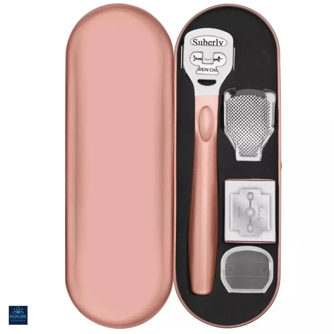 Instrument pentru curatarea calcaielor, calusuri, cu lama interschimbabila, otel inoxidabil [1]