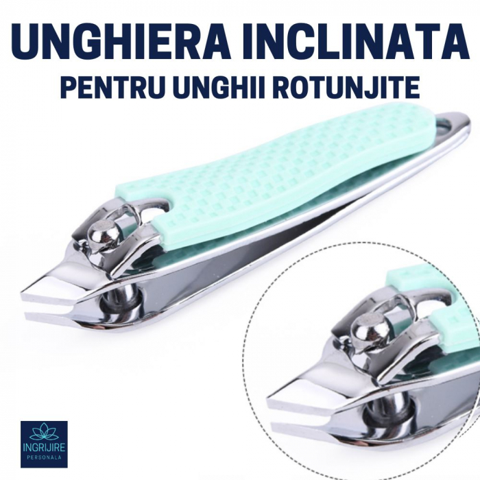 KIT ESSENTIALS  (1Unghiera dreapta+ 1 unghiera inclinata + pila )  pentru manichiura [8]
