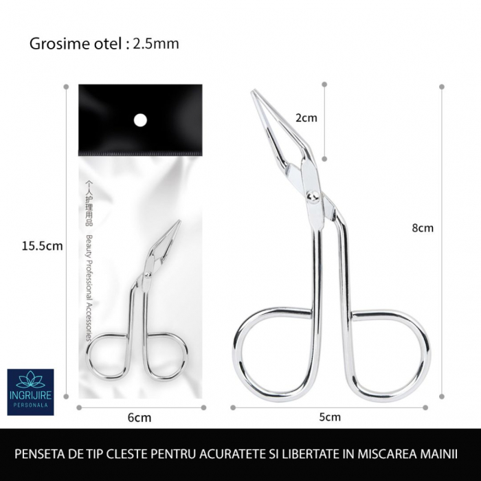 Penseta tip cleste, otel inoxidabil [2]