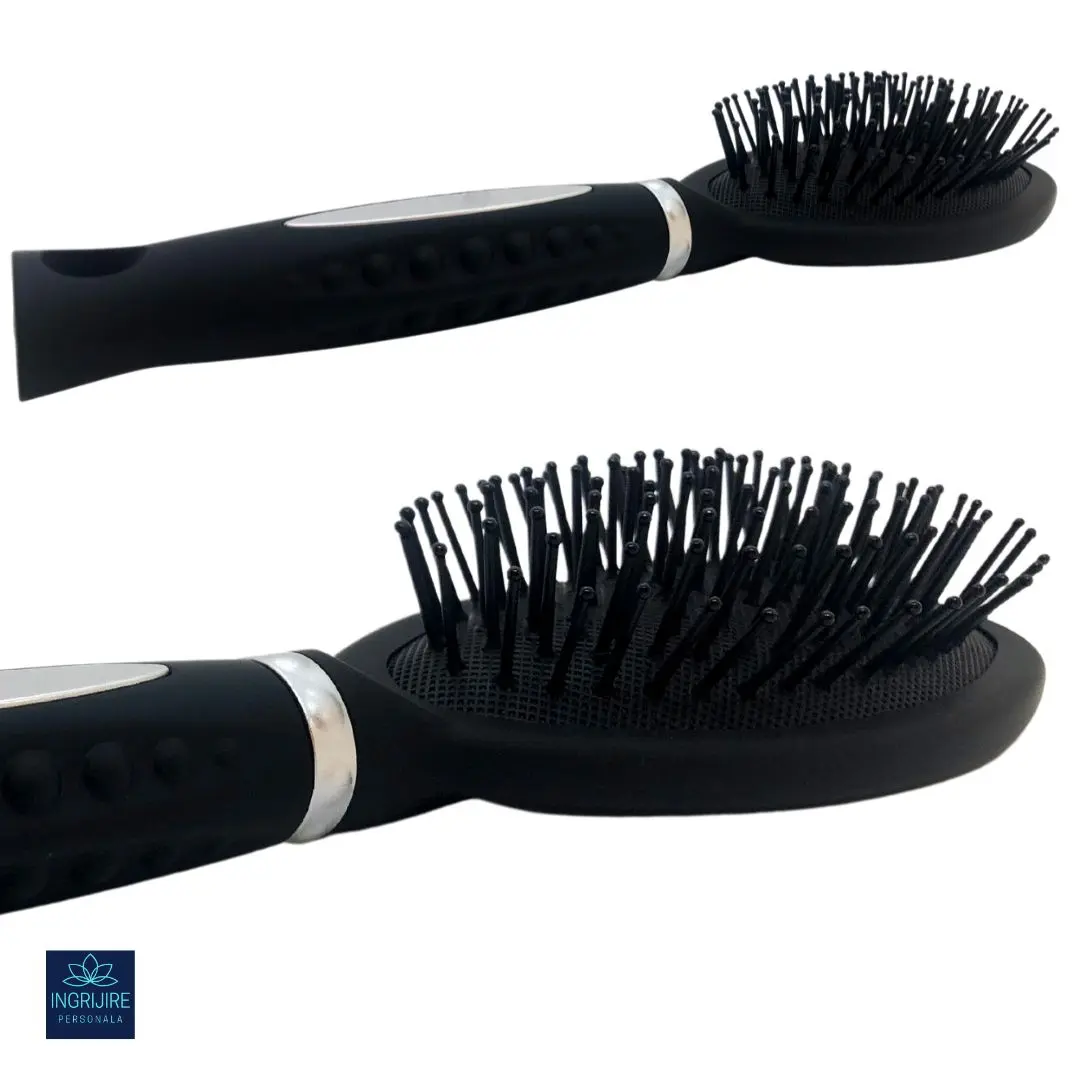 Perie de par alungita, BLACK, pentru coafor/frizerie [4]