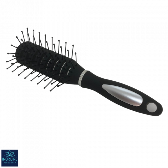 Perie de par cu aerisire, mini, BLACK [2]