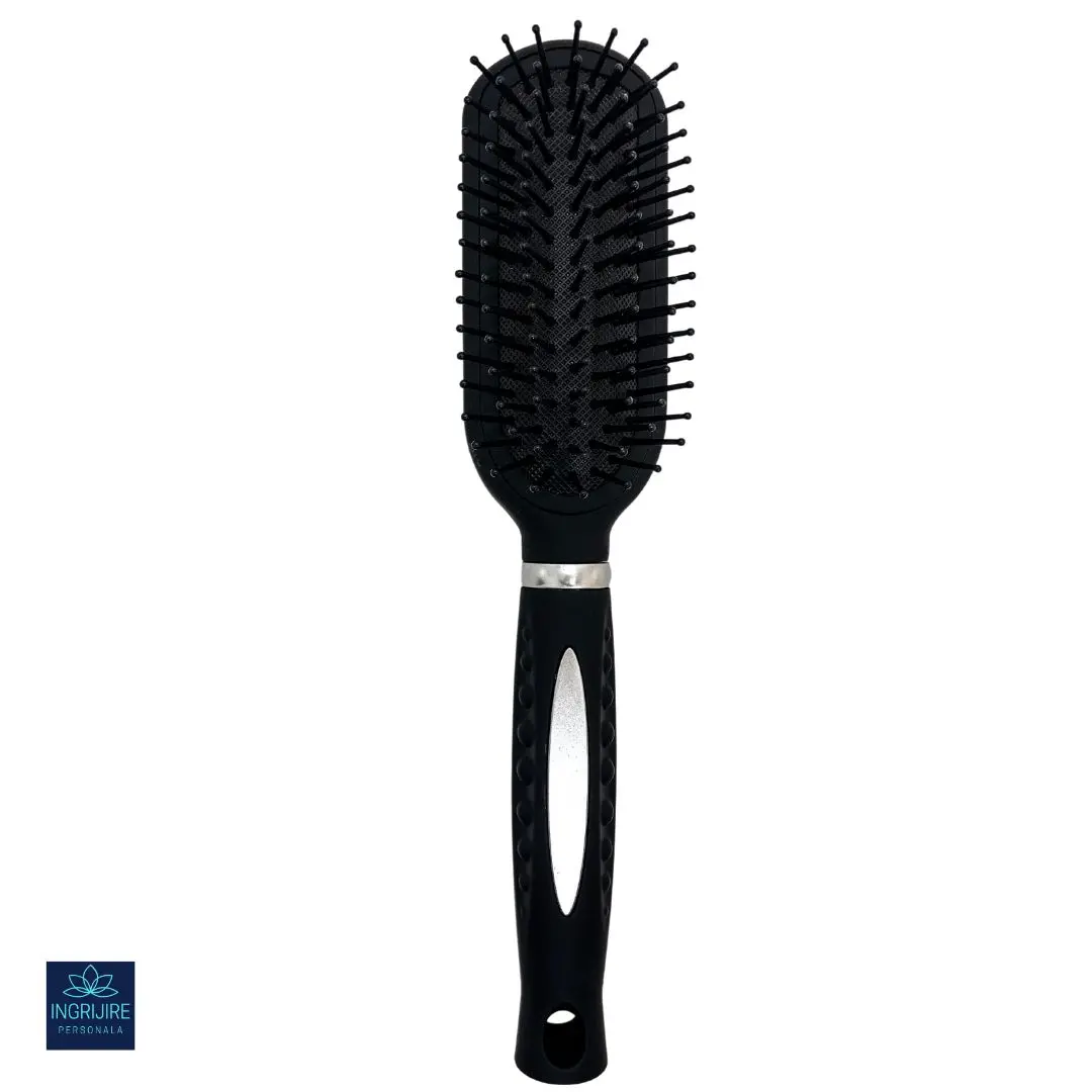 Perie de par curbata,  BLACK, pentru coafor/frizerie [1]