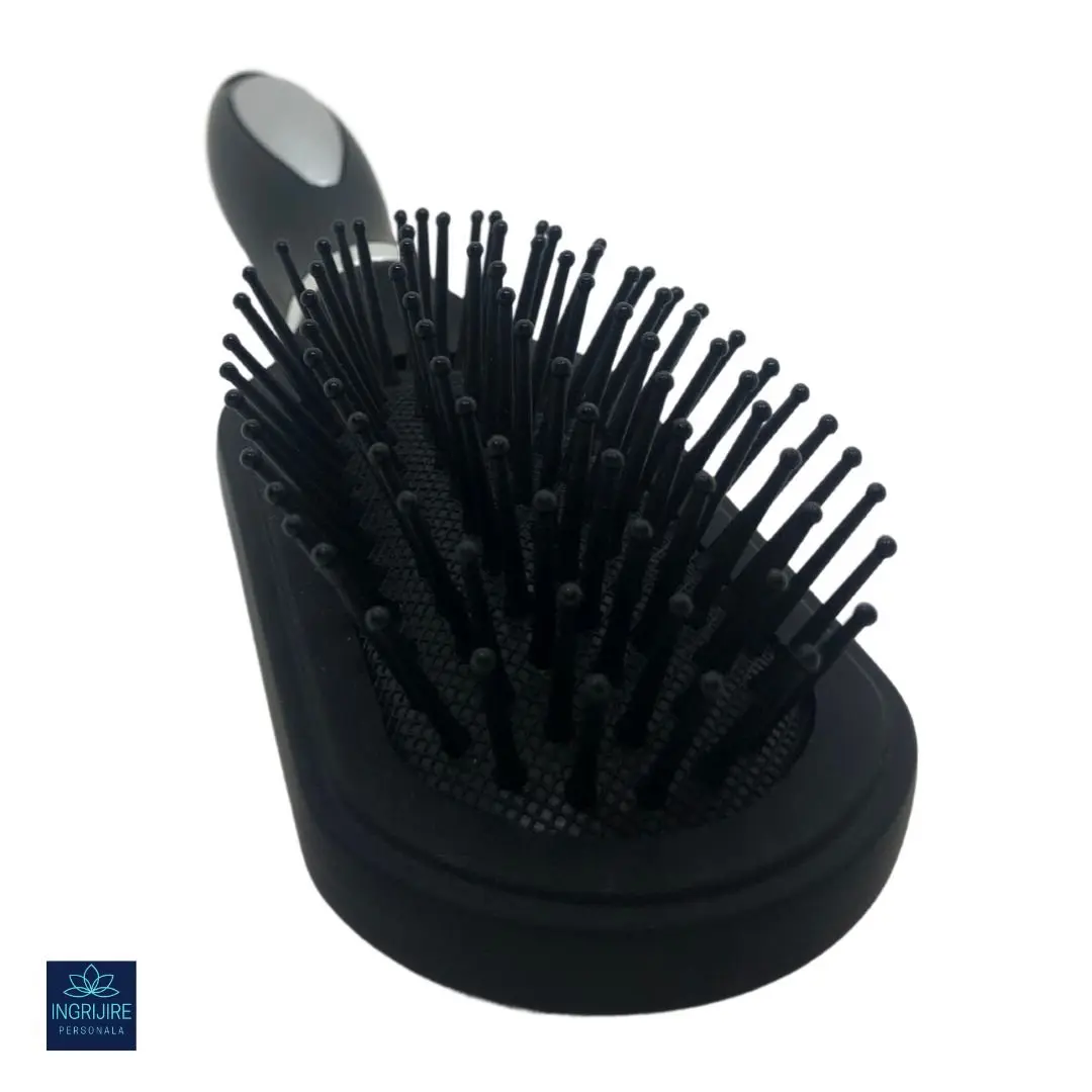 Perie de par mini, ovala, BLACK [2]