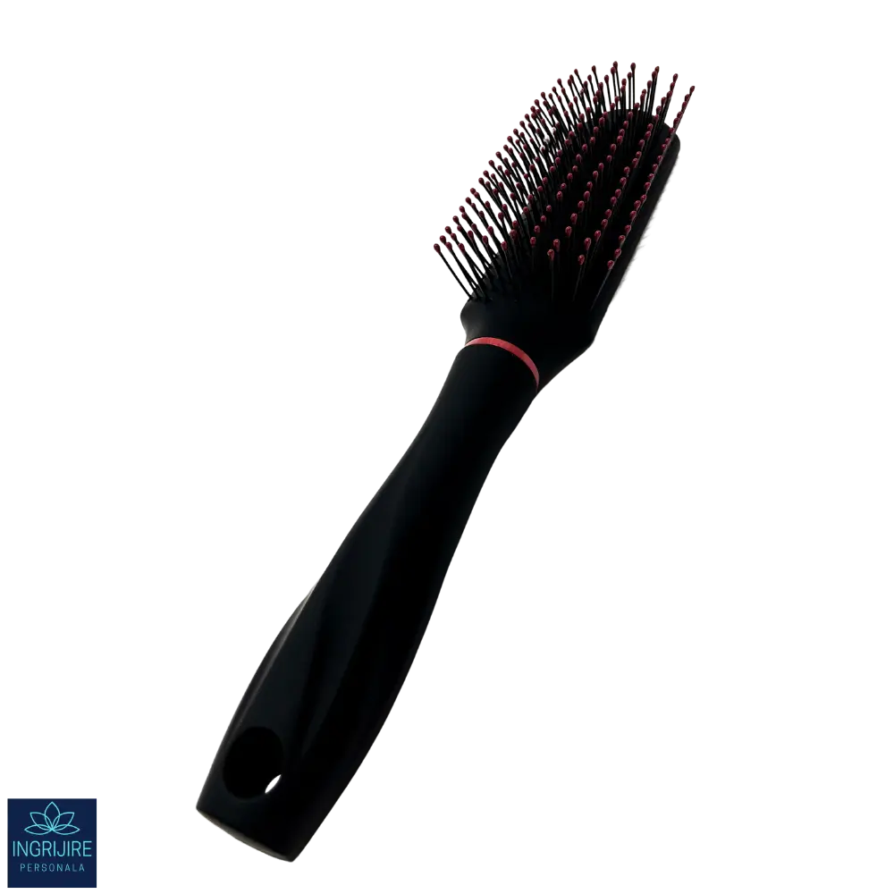Perie de par, peri desi,  BLACK&RED, pentru coafor/frizerie [3]