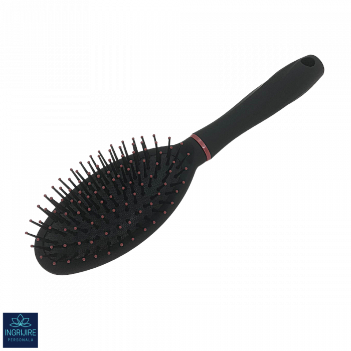 Perie de par ovala, BLACK&RED, pentru coafor/frizerie [2]