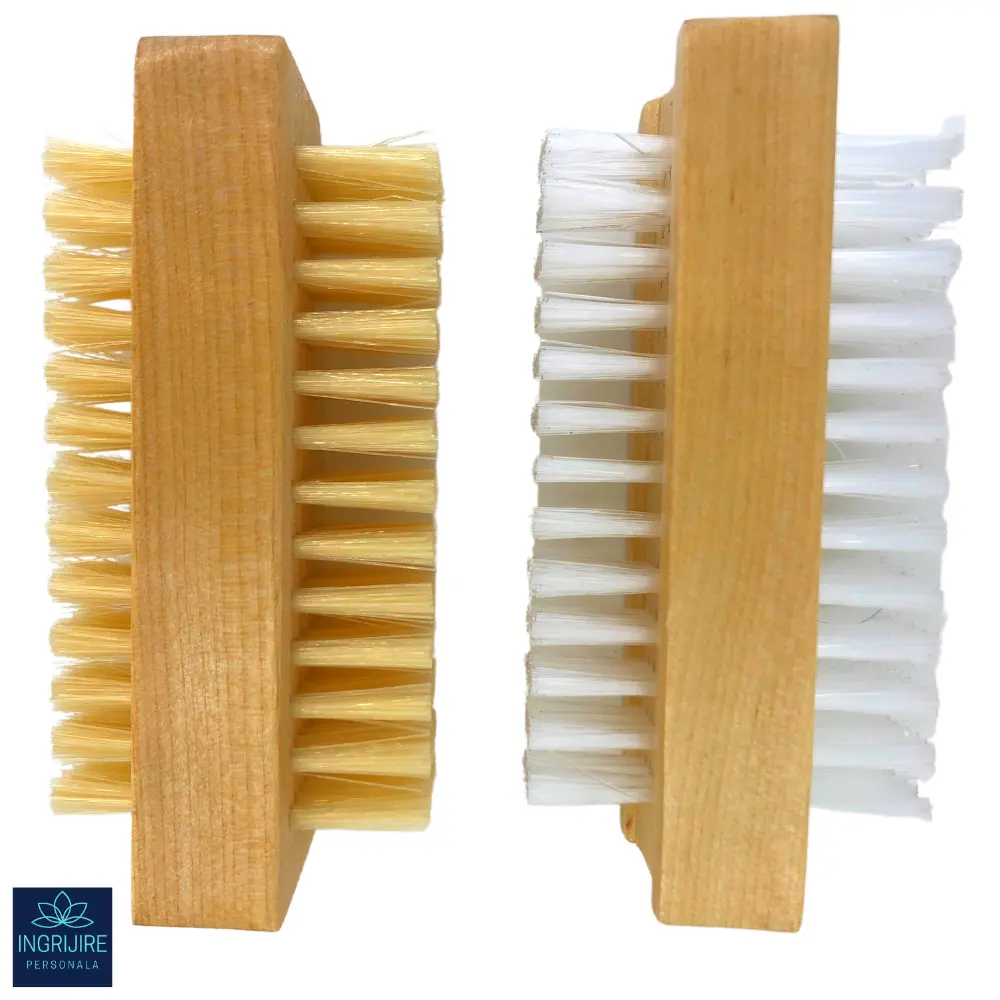 Perie dubla pentru curatare cu maner din lemn [2]