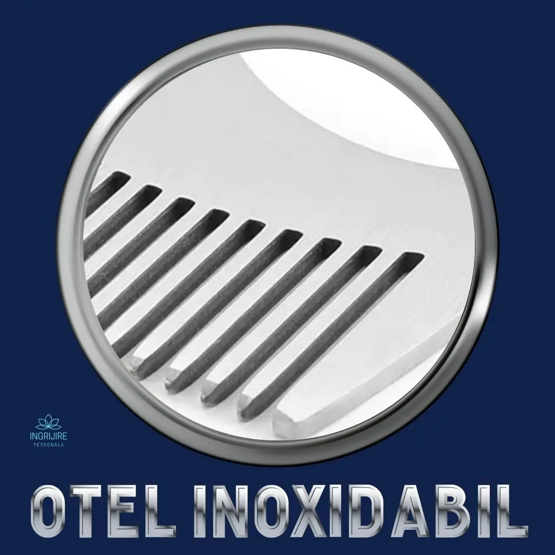 Pieptan mini pentru barba din otel inoxidabil [6]