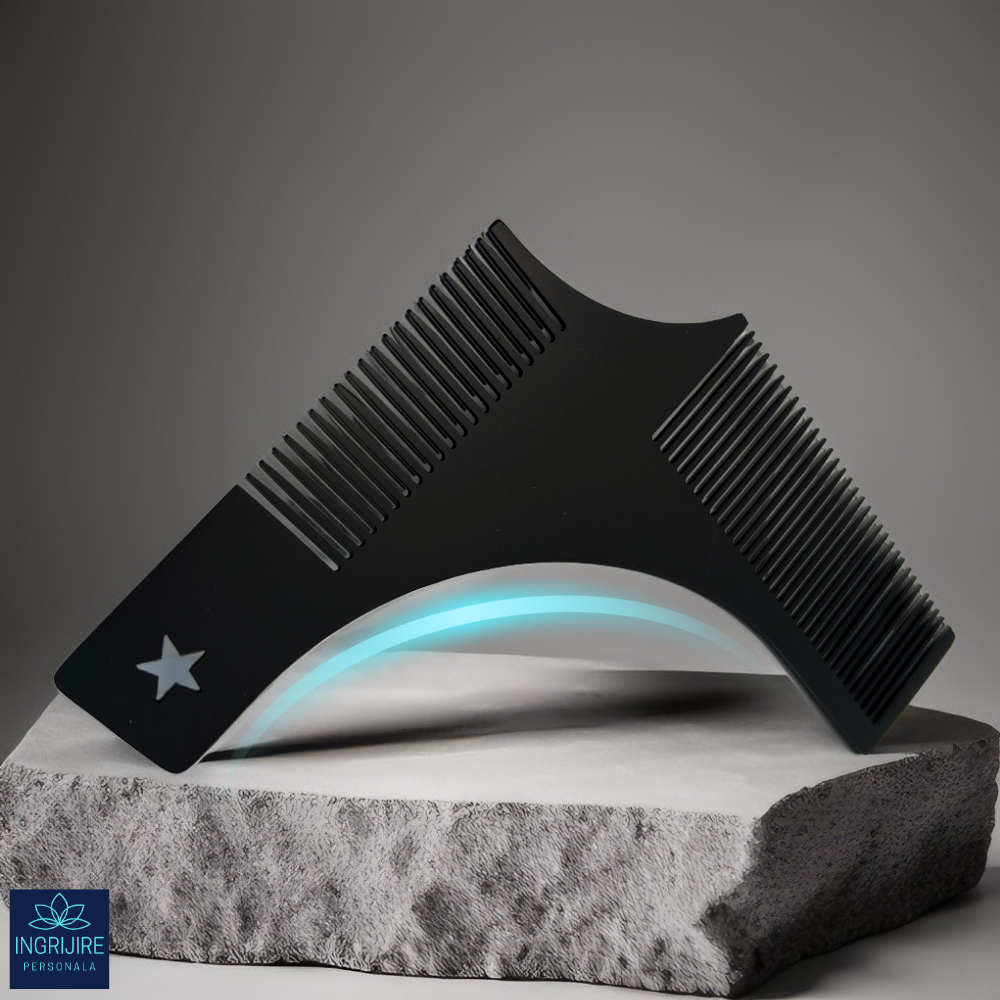 Pieptene pentru contur barba, black [3]
