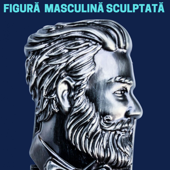 Pieptan pentru barba, THE MEN TIMES, otel inoxidabil [9]
