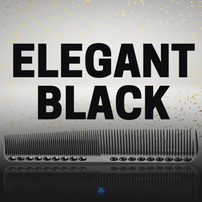Pieptan pentru frizerie, aluminiu, nuanta black [13]