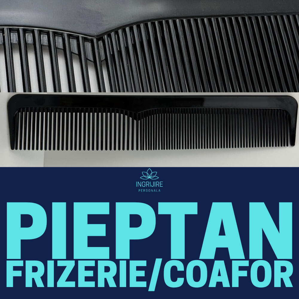 Pieptan pentru frizerie lat - BLACK [2]