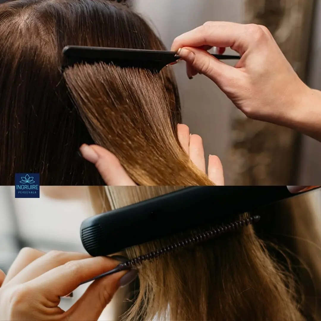 Pieptan pentru frizerie/coafat cu varf din plastic [5]