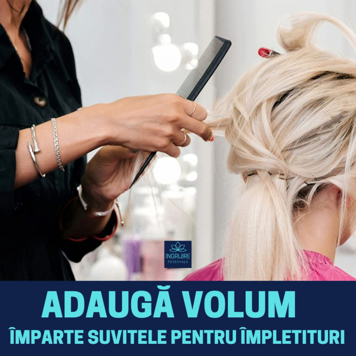 Pieptan pentru frizerie/coafat cu varf din plastic [10]