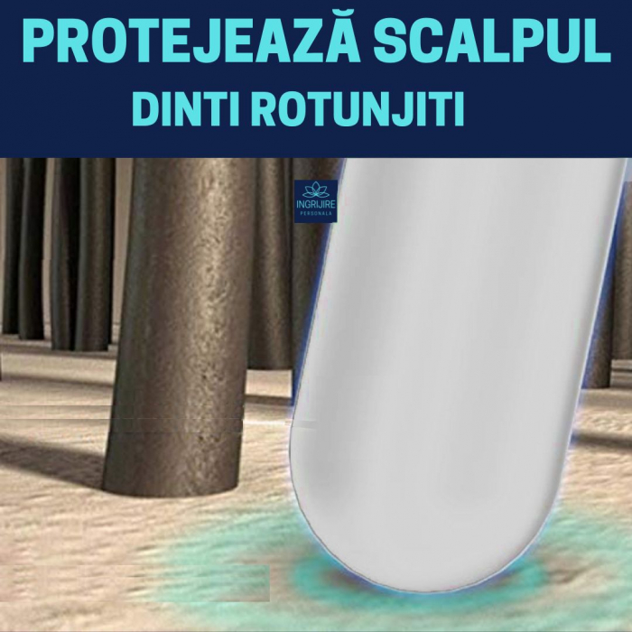 Pieptan pentru frizerie cu gradatie, crem [13]