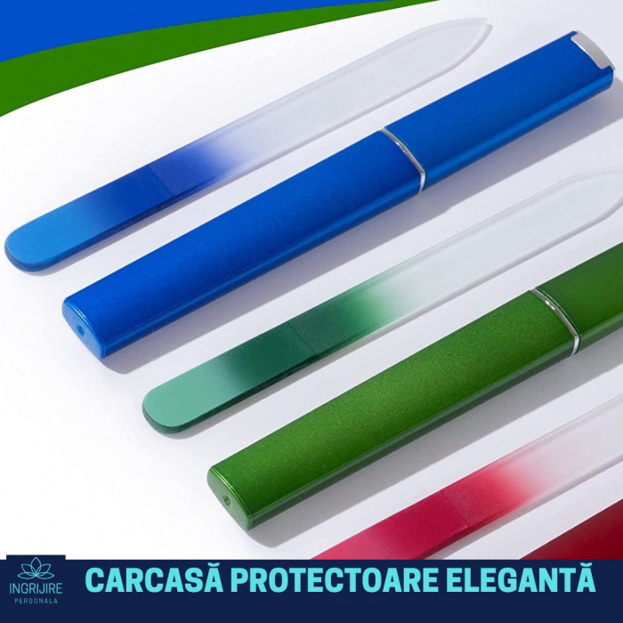 Pila din sticla pentru unghii, albastra [3]