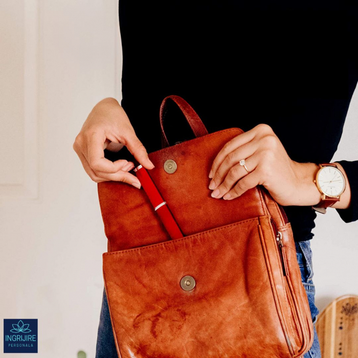 Pila din sticla pentru unghii, rosie [15]